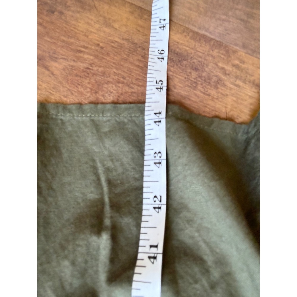 Time and Tru Womens Olive Green Smocked Waist Midi Dress L 12-14 NWT - Picture 6 of 8